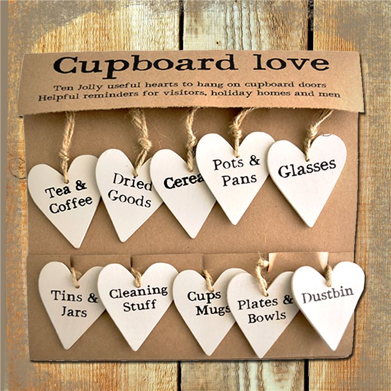 Order Cupboard Love Door Heart Labels SPECIAL OFFER