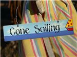 Order Hand Painted Wooden Sign:  Gone Sailing
