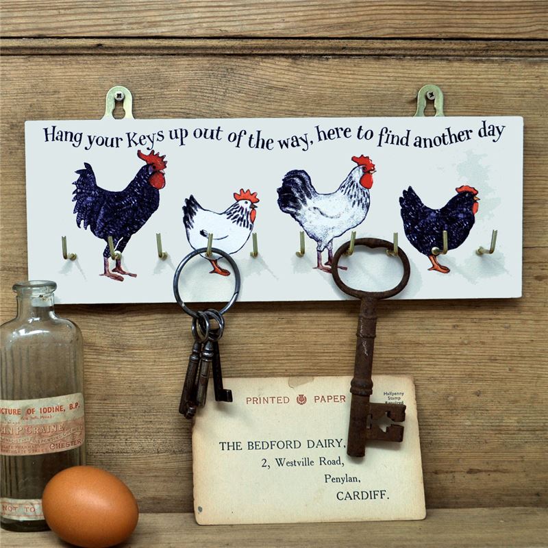 Order Wooden Key Rack:  Breeds of hens