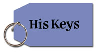 Order His Keys key ring