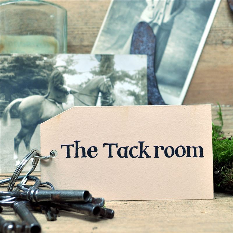 Order Wooden Key Ring:  The Tack Room