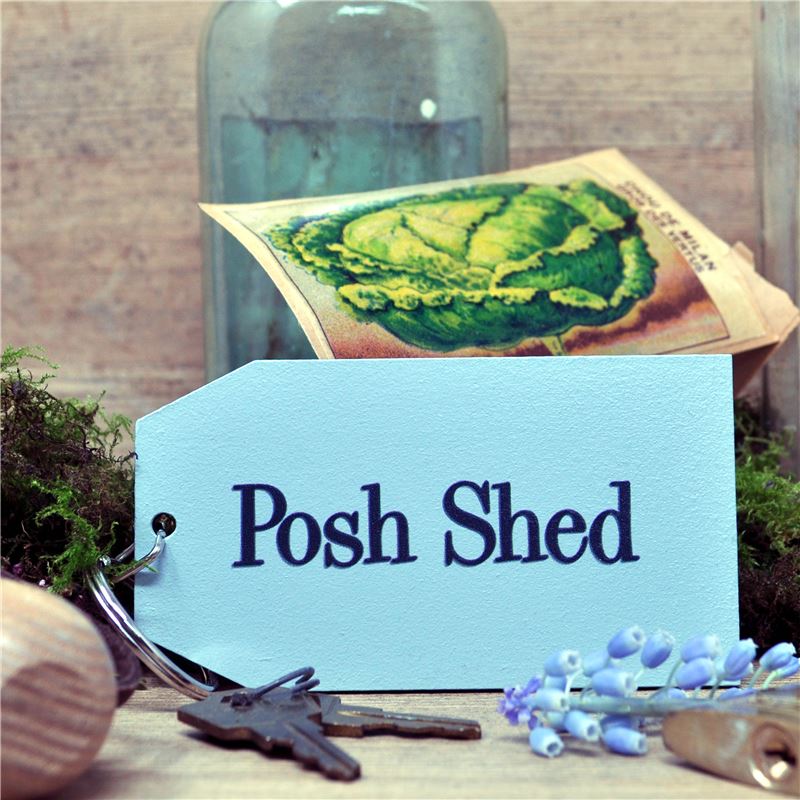 Order Wooden Key Ring:  Posh Shed