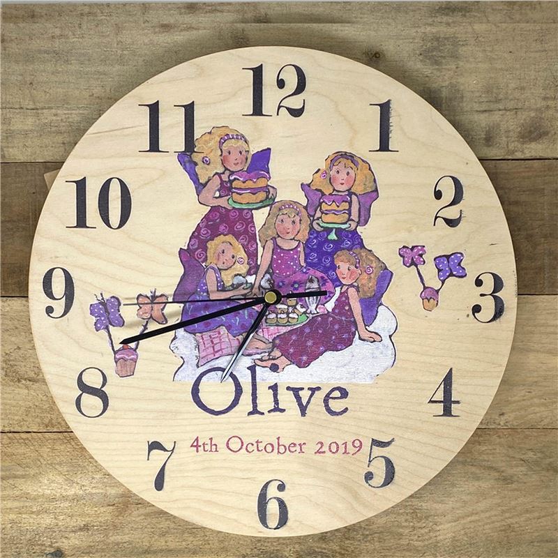 Order Personalised Fairy Clock