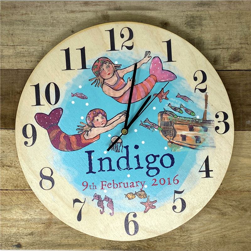 Order Personalised Mermaid Clock