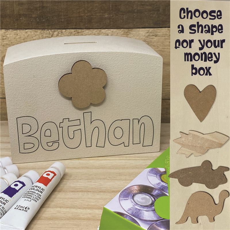 Order 'Personalised Paint Your Own Money Box' art kit