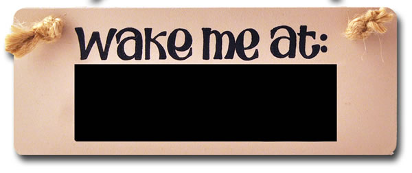 Wooden Door Sign: Wake me at... (with chalkboard) 9.5cm x h 24.5cm l Wooden Door Sign: Wake me at... (with chalkboard) 9.5cm x h 24.5cm l