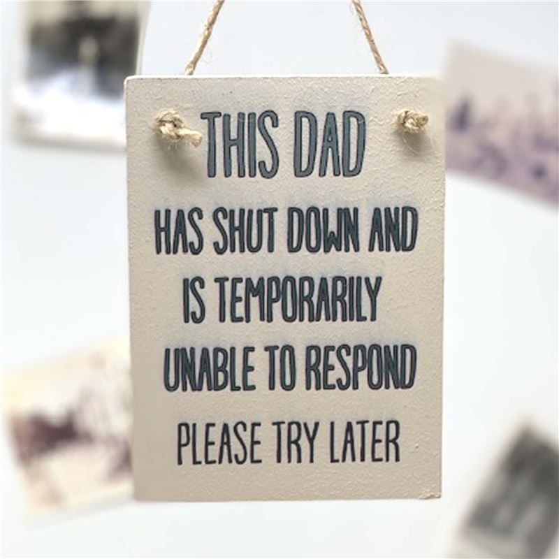 Order This Dad has Shut down