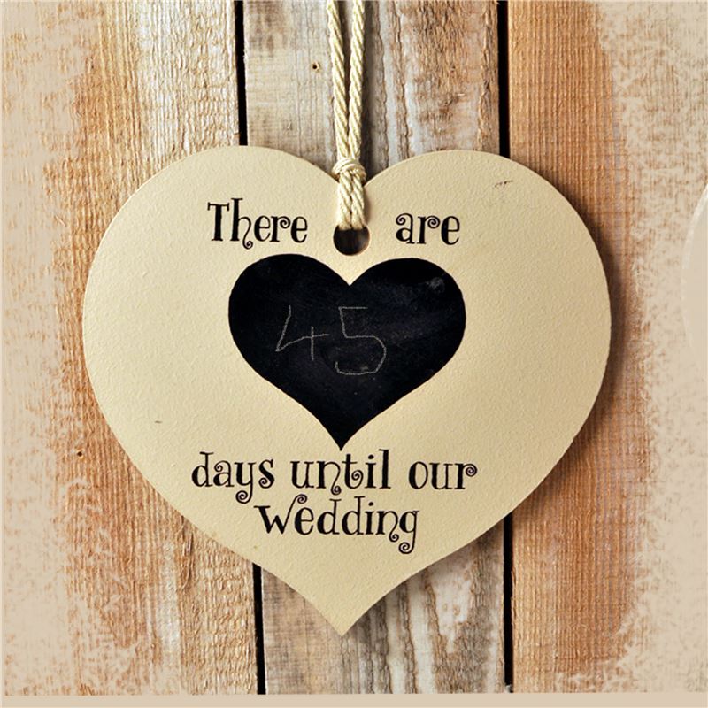 Order Days to wedding chalk board