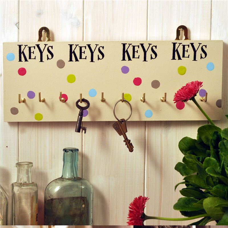 Order Seriously:  Hand Painted Wooden Key Rack