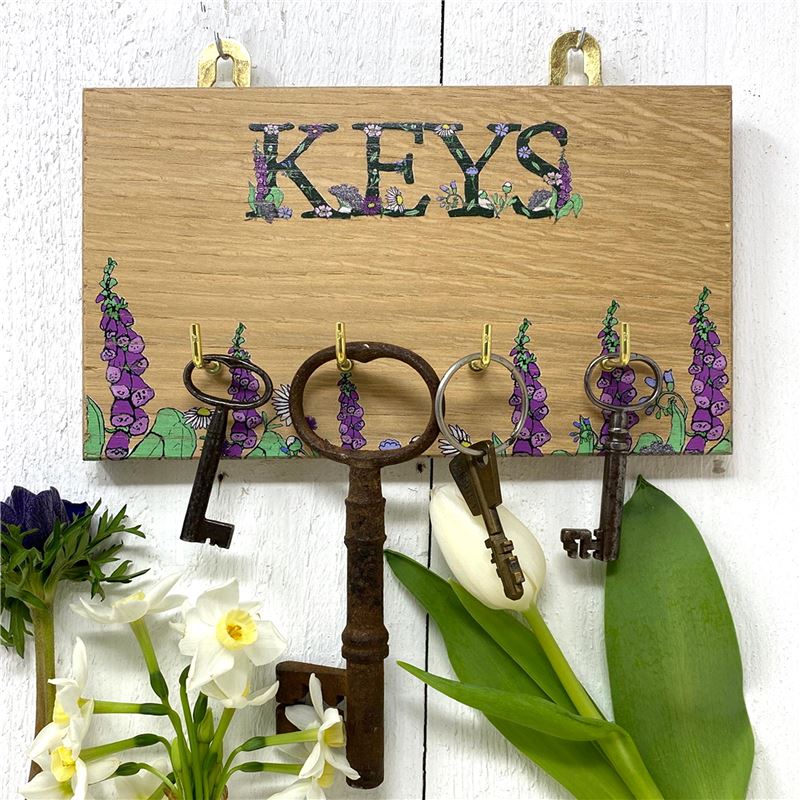 Order Wild Flowers Four Hook Key rack