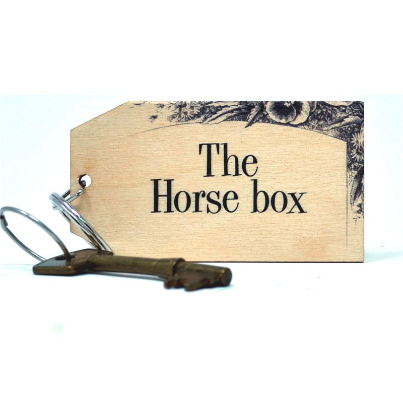 Order Birch Key Ring: The Horse Box