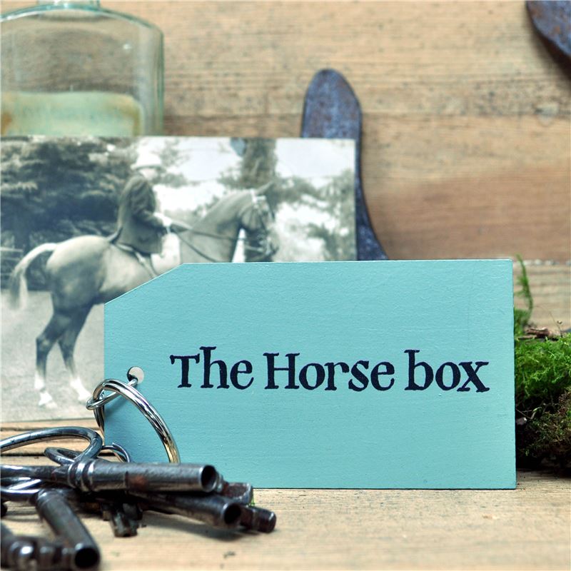 Order Wooden Key Ring: The Horse Box