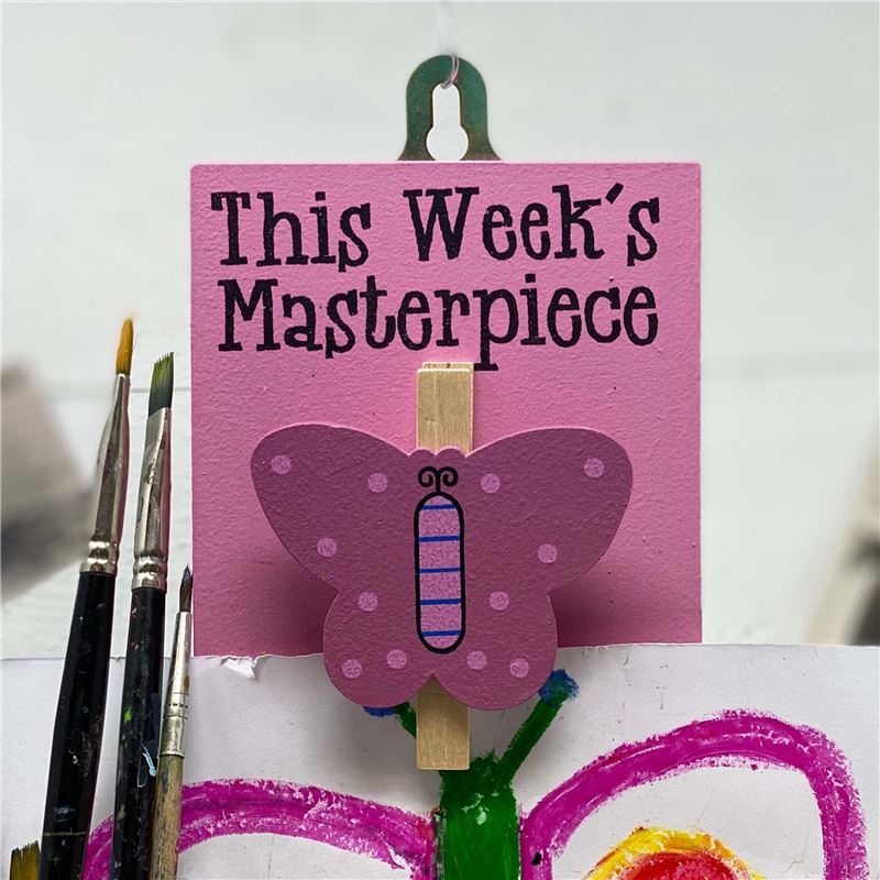 Order Hand Painted Wooden Peg:  This week‘s masterpiece (butterfly)
