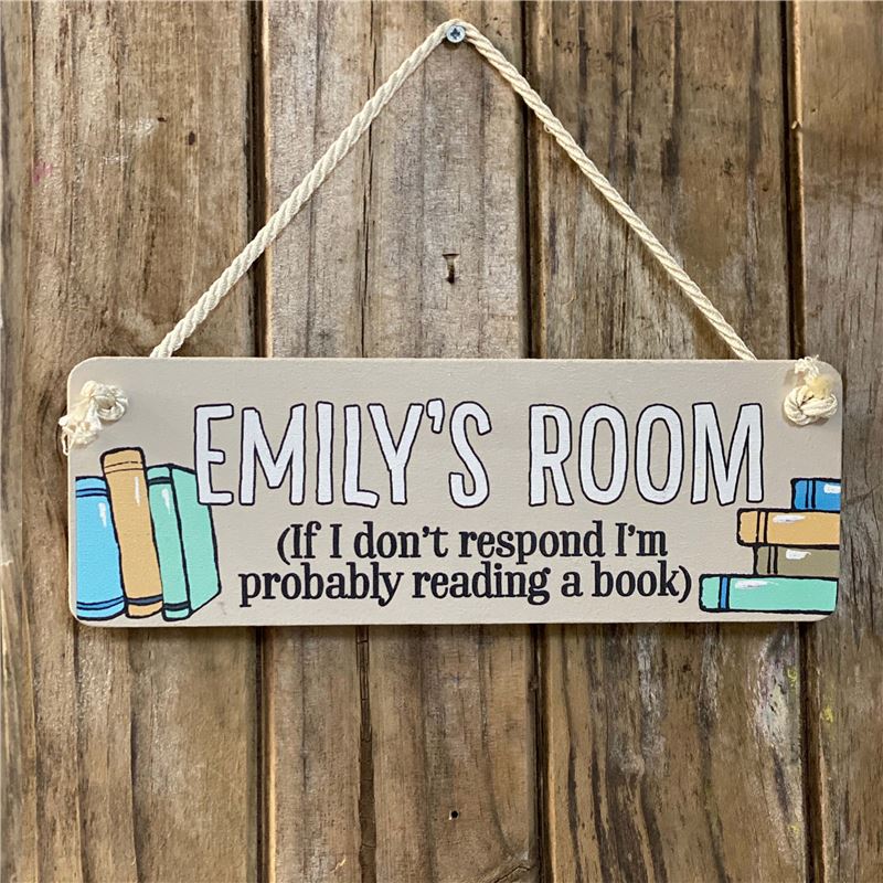Order personalised reading sign