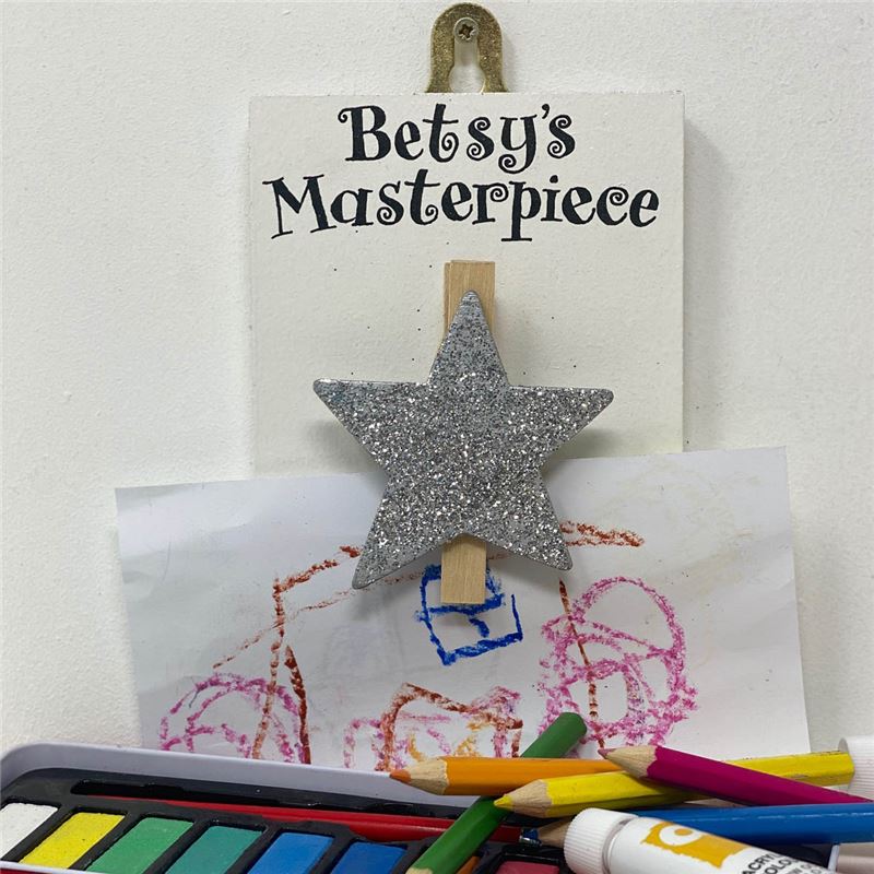 Order Personalised Masterpiece Peg Silver Star