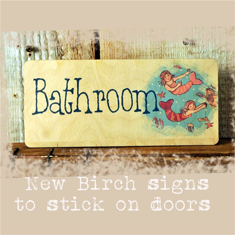 Bathroom Sign : Mermaids