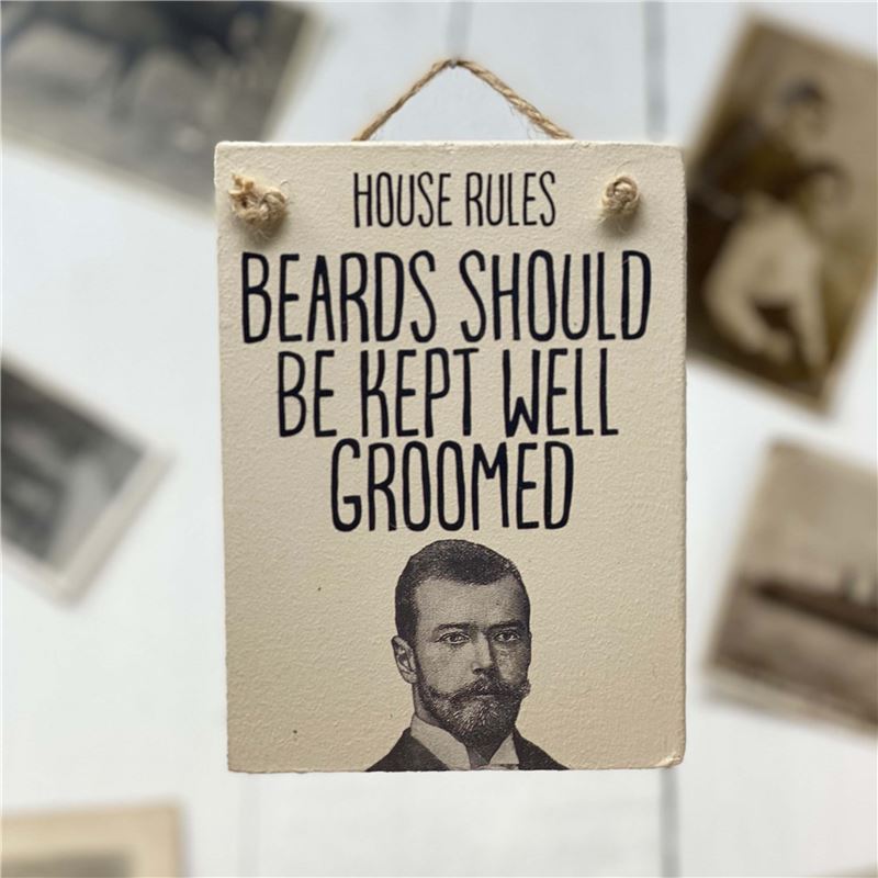 Beards should be kept well groomed