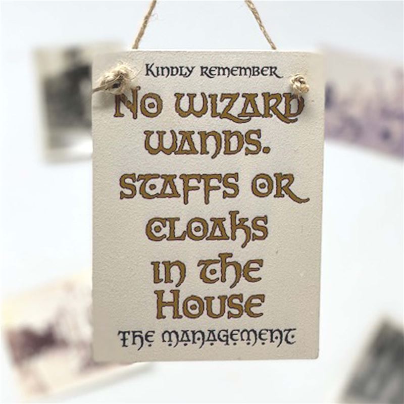 No wizards , wands, staff or cloaks