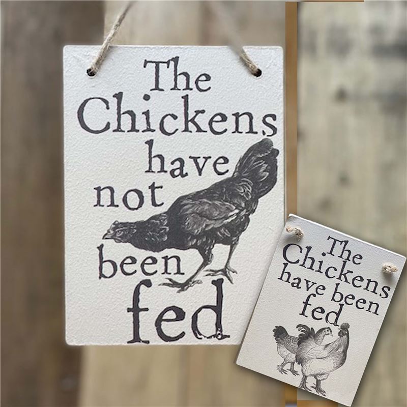 Double Sided The Chickens Have Been Fed - (etch)