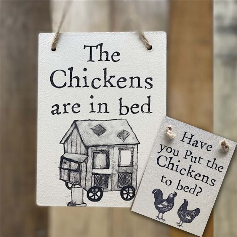 Double Sided Chickens to Bed (etch)