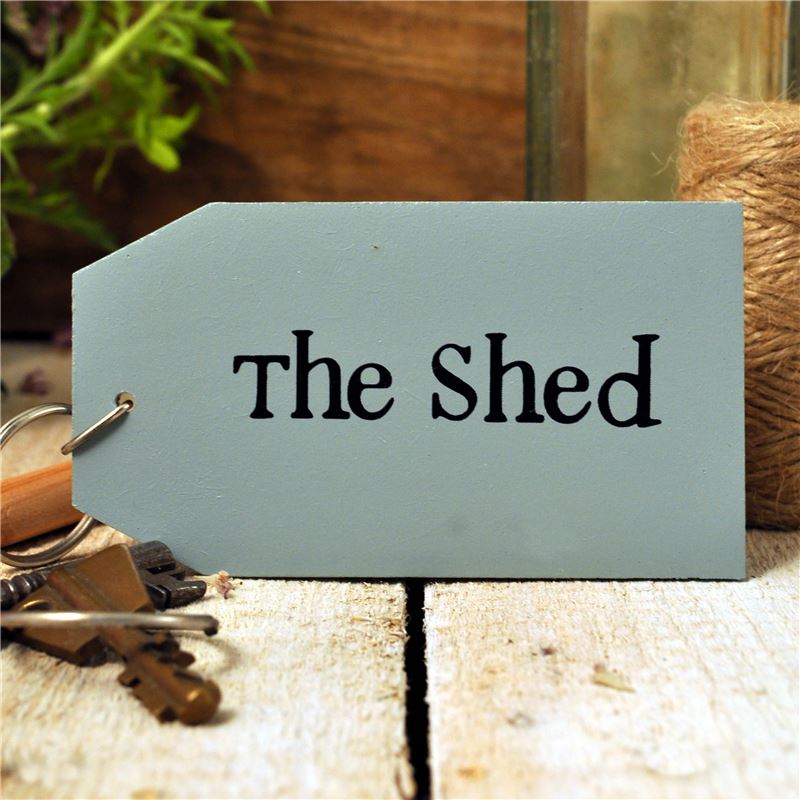 Wooden Key Ring The Shed W 10cm X H 5 5cm Wooden Key Ring The Shed
