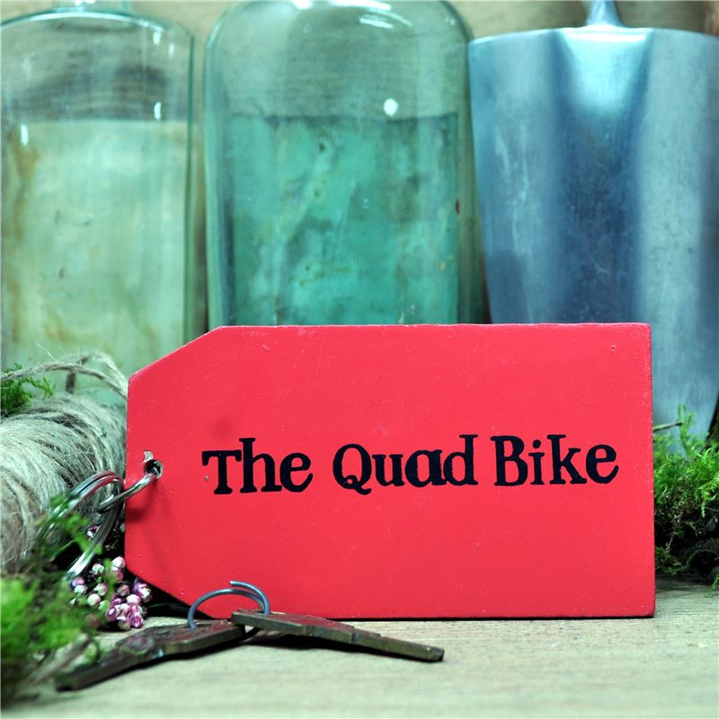 Wooden Key Ring:  The Quad Bike