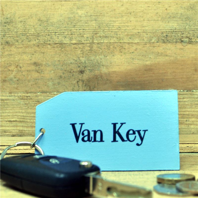 Wooden Key Ring:  Van Key